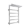 Water towel "Sanprise" Aurora P6, 400x700 mm, with a shelf, lower connection, chrome