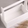 Wooden Kashpo "Hellas large, mesh", with a pen, white, 25 × 12.5 × 10 (25) cm