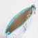 Lightning cosmetic bag, the color is light green/turquoise