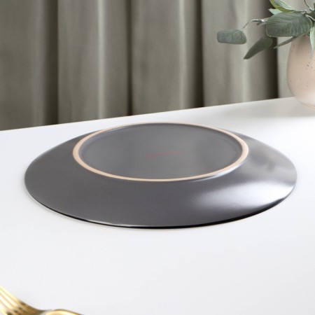 Board ceramic dining shares "Vanilla", d = 27 cm, color gray color-2