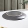 Board ceramic dining shares "Vanilla", d = 27 cm, color gray color