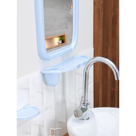 Optima bathroom set, light blue color-2