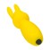 Eromantica Fluffy Minivibrator, 8.5 cm, silicone, yellow color