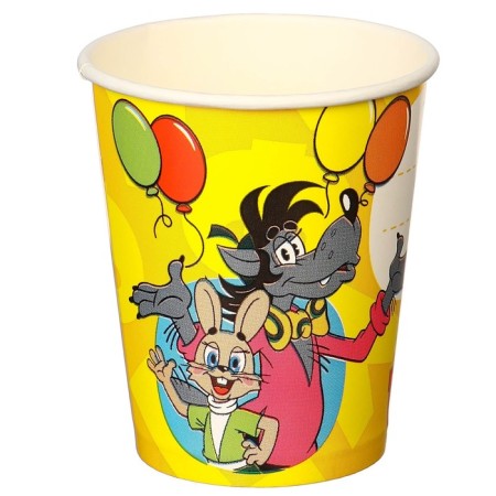 Paper glass "Happy Birthday!", 250 ml, Soyuzmultfilm-1
