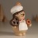 Souvenir Polystone "Snowman-Condic with a Christmas tree on the cap" 9x6x13 cm