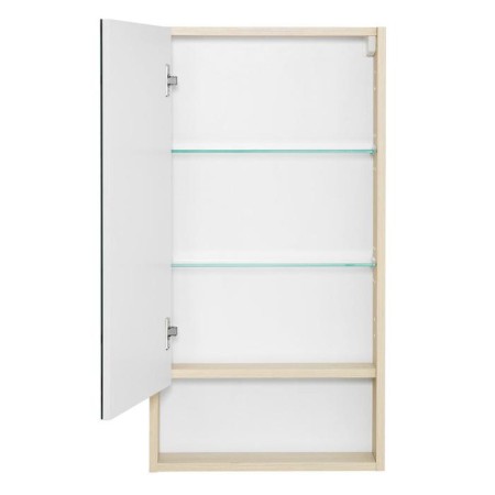 Aquaton “Scandy 45” mirror cabinet, white color, oak Verona 13 cm x 45 cm x 85 cm-1