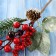 Decor "Winter charm" bite of the berries of the needles, 17 cm