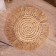 Wicker rug round 25x25 cm, sisal