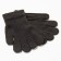 Baby gloves, black color, size 17