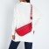 Bag Cross-Bodi with a zipper, red color