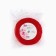 Satin tape with embossing "Happy Birthday!", Red, 2 cm x 22.5 m