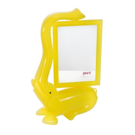 Table lamp with a photo frame, mirror "Elephant" LED 5W USB RGB yellow 17x6.5x28 cm Risalux-14