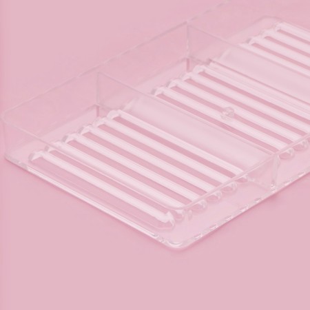 Form for chocolate "straw", 18 cells, 20 × 12 × 2.5 cm, cell 8.5 × 0.5 cm-4