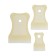 A set of tundra spatulas, PVC, transparent, 3 pcs., 40-60-80 mm