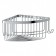 Carbon-angular shell sheet 19 cm chrome artwelle