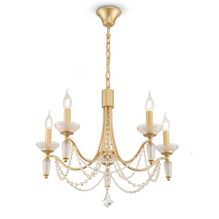 Caustra Freya FR2009PL-05G Zoe, 620x620x1620 mm, E14, 5x40W, color gold