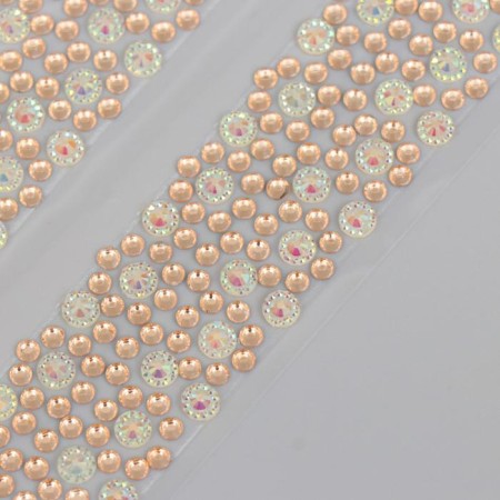 Decorative self -adhesive tape from rhinestones. The length is each 300 mm, the width is 25 mm.
