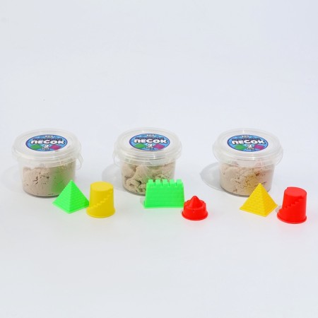 Kinetic sand, 2 molds, 200 g, white color-3