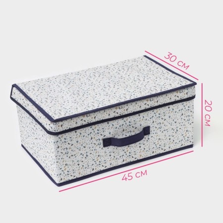 The storage box "Marmalade", 45 × 30 × 20 cm, white color-2
