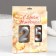 Candle in the cake jubilee "line" (set 2 in 1), number 25/52, silver metallic, 6.5 cm