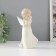 Souvenir Ceramics "Girl Angel in a dress with patterns with folded hands" 6x8x16.5 cm