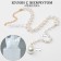 Pearl pearl "drop" color gold, 40cm