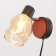Sconces with wire59389/1 e14 40W coffee-chrom 15x12x16 cm
