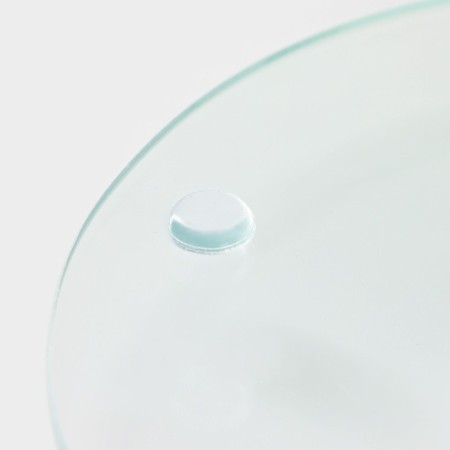Glass stand for a cake rotating shares "Marbl", d = 32 cm, white color-7
