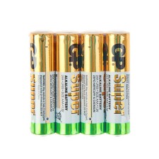 Battery Alkalin GP Super, AAA, LR03-4S, 1.5V, Spike, 4 pcs.