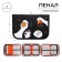 Penal 3 sections, tab inside, 140 x 210 x 40 mm, fabric, calligrata top block "geese"