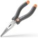 Deli pliers "Home Series Gray", elongated, handle made of softtach plastic, 160 mm