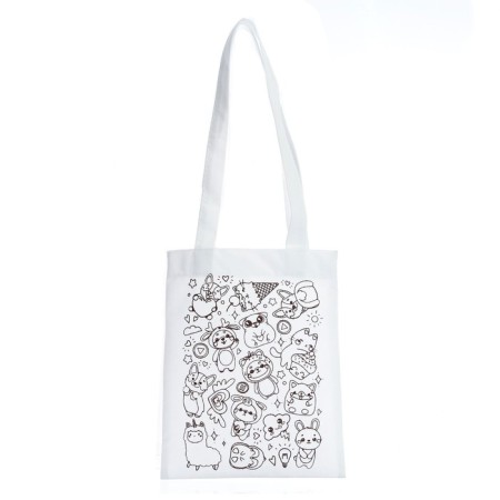 Hoopper bag, painting "Beasts" 20 × 27 cm-1