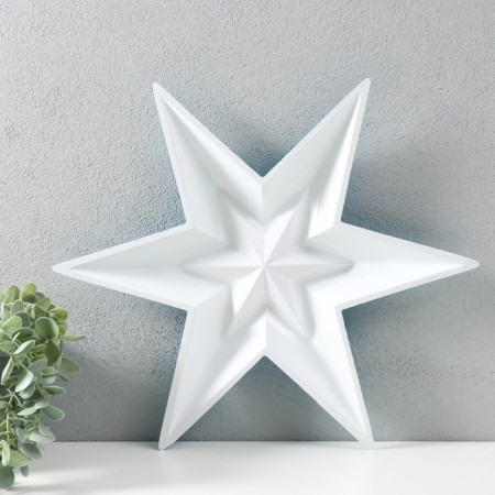 Figure "Star in the Star" Little Blue Metallic, Half, 34x39 cm-4