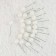 Figure for crafts and decor on the “ball” wire, set of 20 pcs., Size 1 pc. - 2 × 7 cm, white color