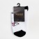 Women's socks minku "figures", white color, size 36-37 (23 cm)