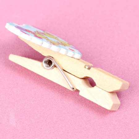 Decorative clothespins with a rope for the suspension "Hearts" set 10 pcs., 2.5 × 12.5 × 13.5 cm-2