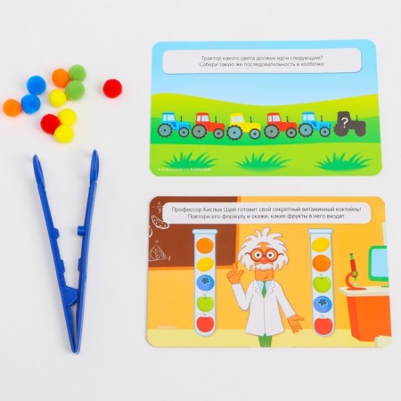 Developing set “Color bombs: add up according to the model, color, score, according to the Montessori method-1