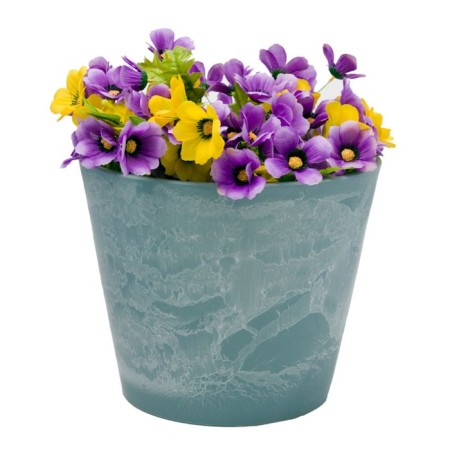 Kashpo for flowers and plants, 12l blue stone 31x31x24.5cm-1