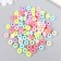 Beads for creativity plastic "Ribbed. Pastel colors" set 90 pcs 15 g 0.8x0.8 cm