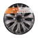 Wheel caps 14 "Voltec +", silver-black, carbon, set. 2 pcs