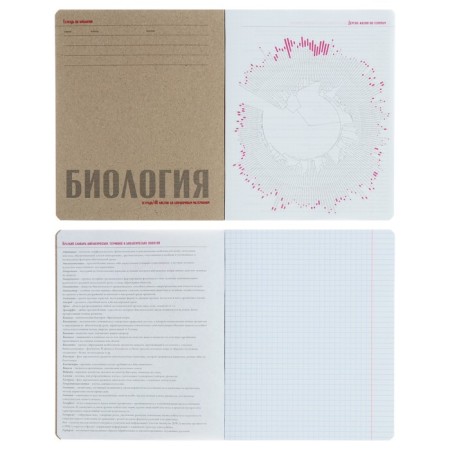 The subject "New Classics", 48 sheets in the Code "Biology", Cardboard Cover, VD-LIK-1