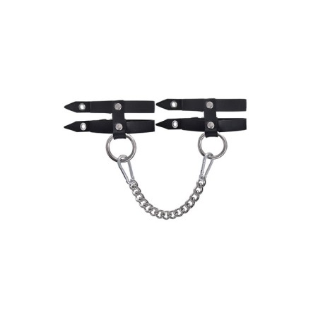 The shackles are single -layer of two Pecado BDSM straps, genuine leather, black-2
