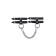 The shackles are single -layer of two Pecado BDSM straps, genuine leather, black