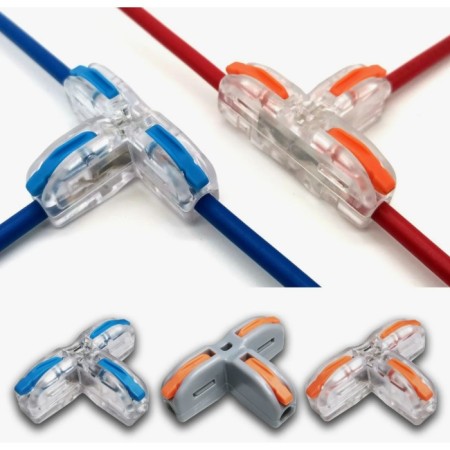 The terminal is electric, corner, with mount, 32a, 0.2-4 mm2, 1 input 2 output, set 10 pcs-2