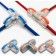 The terminal is electric, corner, with mount, 32a, 0.2-4 mm2, 1 input 2 output, set 10 pcs
