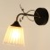Bra "Charlene" E27 40W Black Latun 23x13x18 cm
