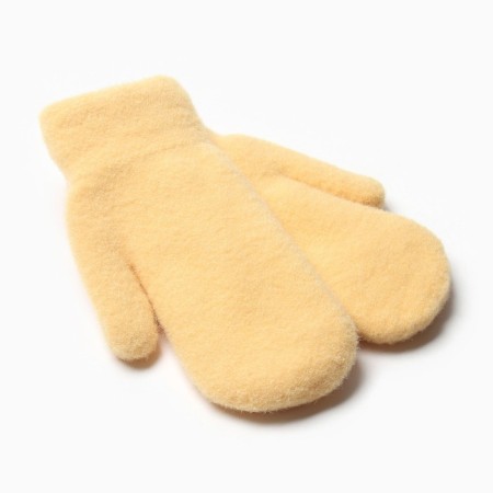 Women's mittens for claim Minaku smooth 22 cm mustard