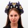 Carnival kokoshnik "dark", felt