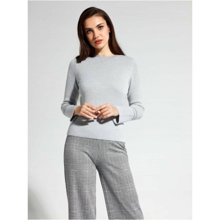 Female jumper with flared sleeves Contse Elegant, size XS, color Moon Grey