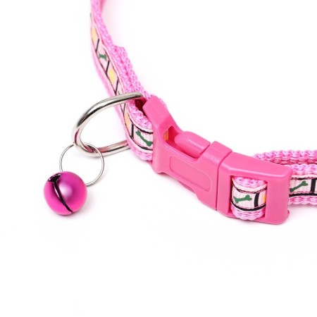 Collar "hearts" 37 x1.5 cm, Osh 24-41, pink-2